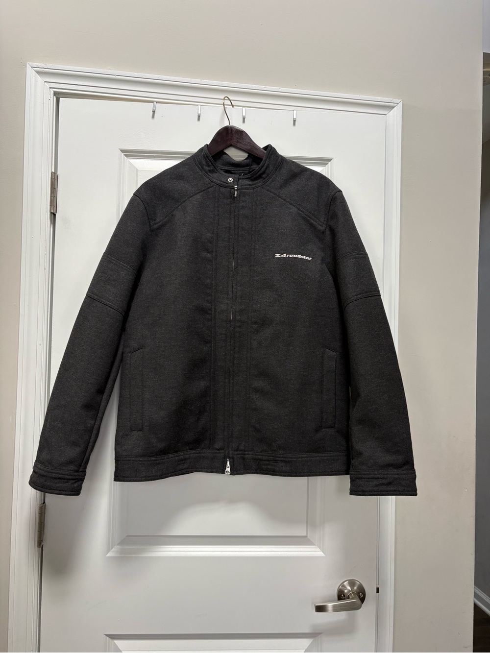 BMW Vintage Men's Black Zip-Front Lightweight Jacket